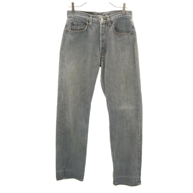 リーバイス 80s 501-0658 後染め ブラック ヴィンテージ カラー デニムパンツ W31 グレー Levi’s ジーンズ ボタンフライ メンズ