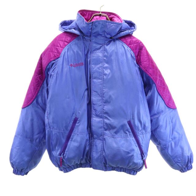 コロンビア 90s オールド ダウンジャケット 18/20 青紫 Columbia