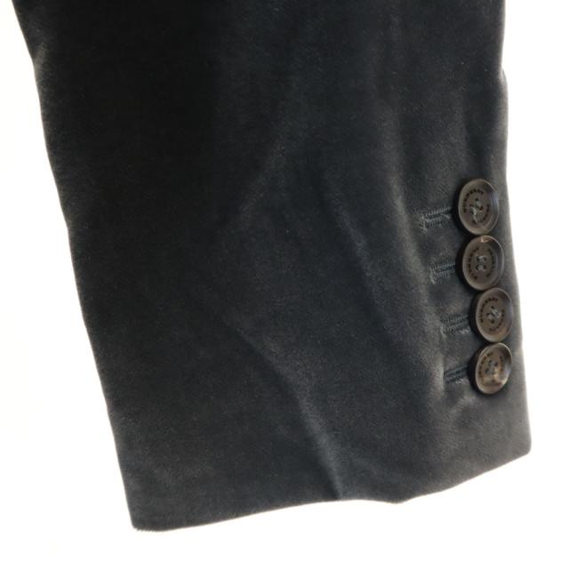バーバリープローサム イタリア製 ベロア ジャケット 44 チャコールグレー Burberry Prorsum レディース バーバリープローサム イタリア製 ベロア ジャケット 44