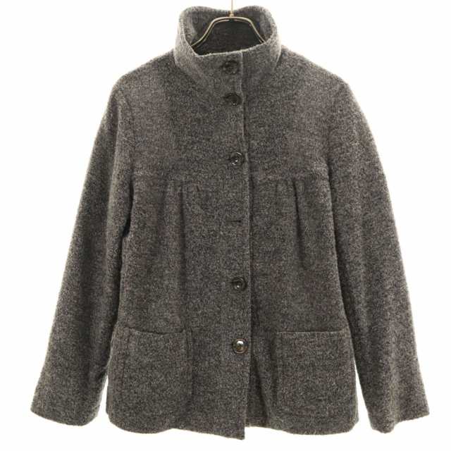マックスマーラウィークエンドライン パイル ニットジャケット 40 グレー MAX MARA WEEK END LINE レディースの通販は