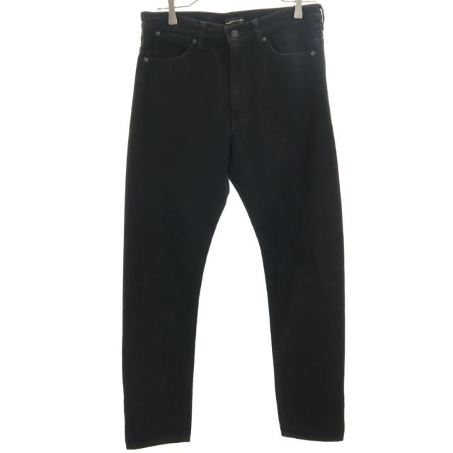 ラッドミュージシャン テーパードデニムパンツ 42 ブラック LAD MUSICIAN ジーンズ メンズ