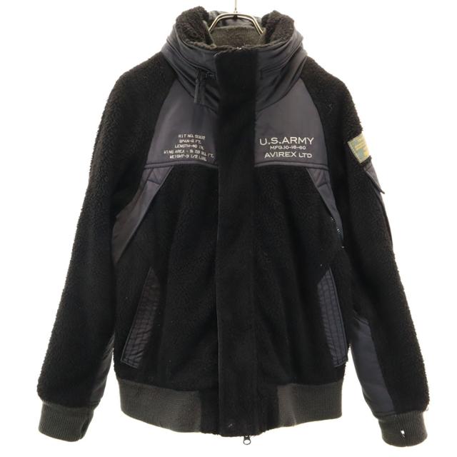 アヴィレックス フリースジャケット M 黒 AVIREX メンズの通販は