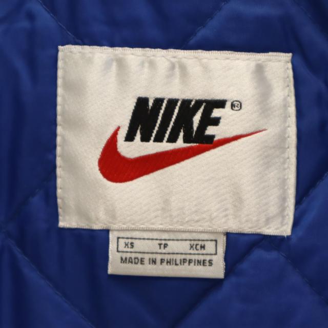 未使用 ナイキ 90s オールド 白タグ 未使用 ナイロンジャケット XS ブルー NIKE 裏キルティング タグ付き キッズ_8