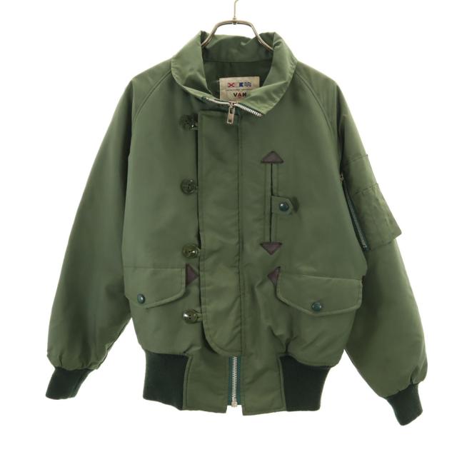 ヴァン 90s 80s オールド フライトジャケット M カーキ VAN メンズ