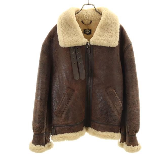 パームス B-3 ムートン フライトジャケット 3L ブラウン prms ビッグサイズ メンズ