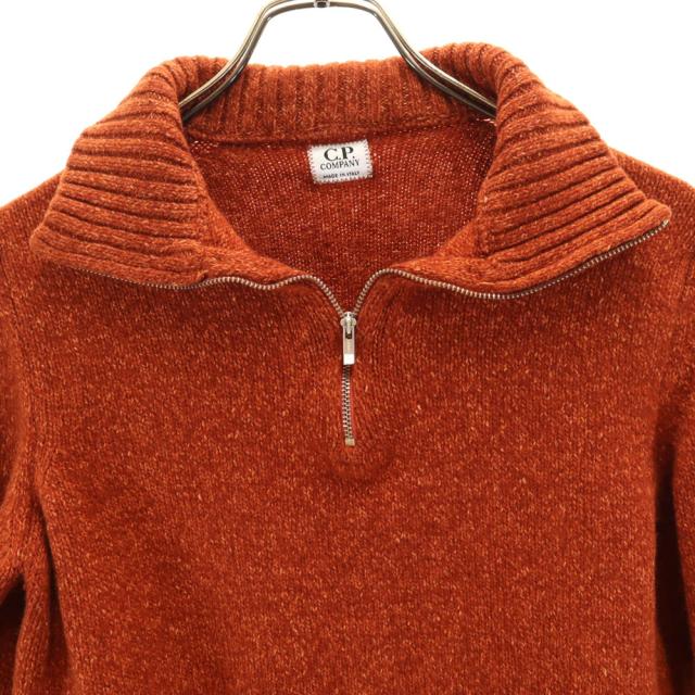 シーピーカンパニー イタリア製 長袖 ハーフジップ セーター 2 オレンジ C.P.Company ニット メンズ