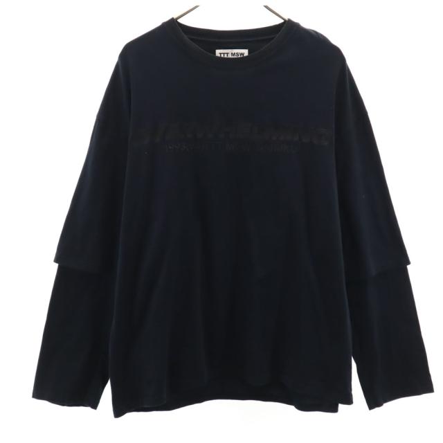 ティーモダンストリートウエア ダイリク コラボ 日本製 長袖 レイヤード Tシャツ ブラック TTT MSW x DAIRIKU ロンT メンズ
