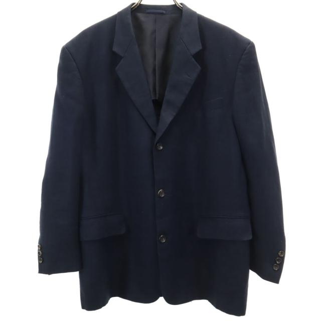 コムデギャルソンオム 1997年 90s 日本製 リネン オールド テーラードジャケット M ネイビー COMME des GARCONS HOMME ブレザー メンズの通販は