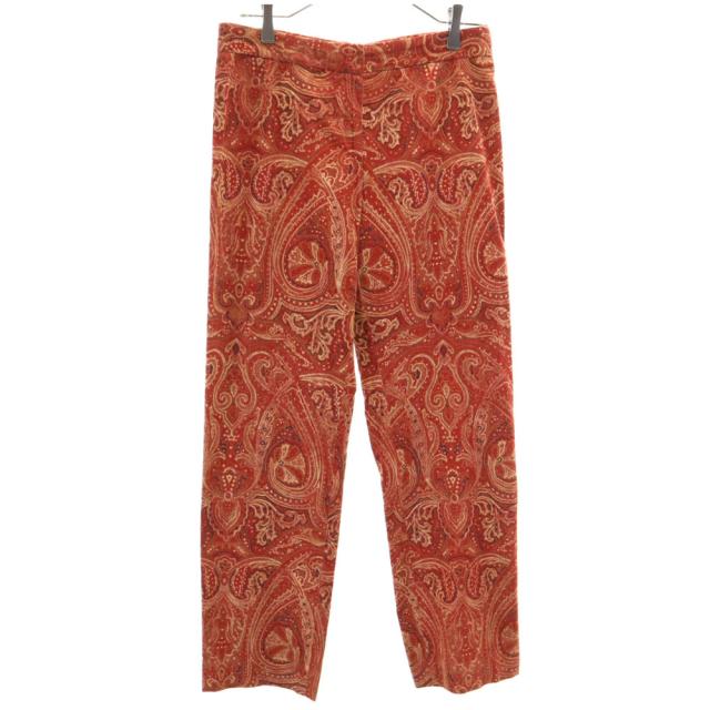 ケンゾー 90s スロベニア製 オールド 総柄 コーデュロイパンツ 38 レッド KENZO レディース
