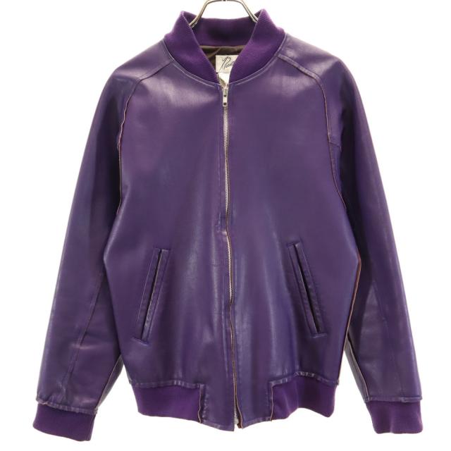 ニードルズ 日本製 レザージャケット XS パープル Needles ネペンテス ブルゾン メンズ