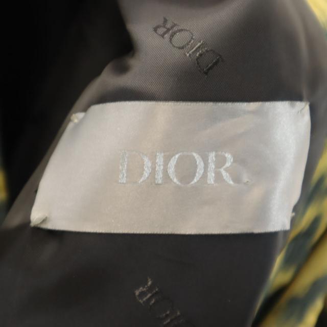 ディオール 2023年秋冬 イタリア製 ヒョウ柄 ブルゾン 48 イエロー他 Dior メンズ_8