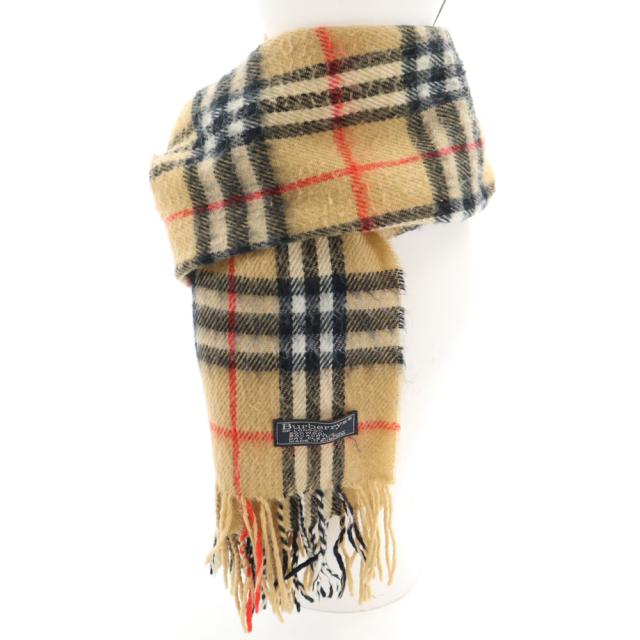 バーバリーズ 英国製 ノバチェック柄 マフラー ベージュ Burberrys ユニセックス メンズの通販は 7,480円