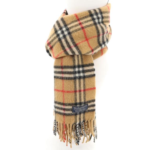 バーバリーズ 英国製 ノバチェック柄 マフラー ベージュ Burberrys ユニセックス メンズの通販は