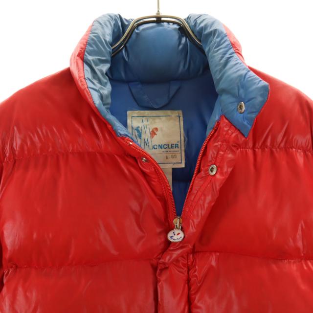 モンクレール 80s 90s フランス製 オールド アシックス ダウンジャケット S レッド MONCLER メンズ