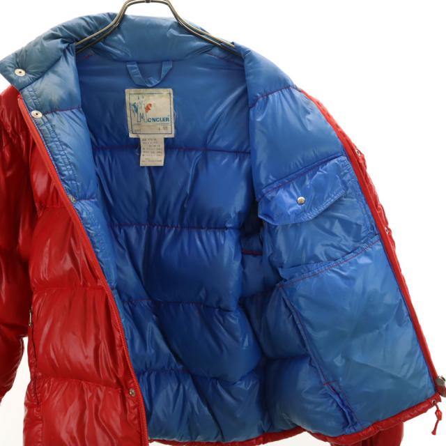 モンクレール 80s 90s フランス製 オールド アシックス ダウンジャケット S レッド MONCLER メンズ