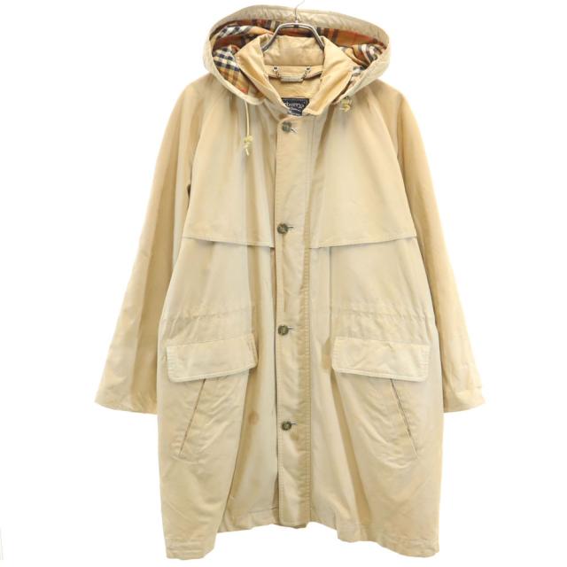 Burberrys バーバリーズ 90s オールド C-TK83 フーデッド コート M ベージュ ライナー欠損 メンズ