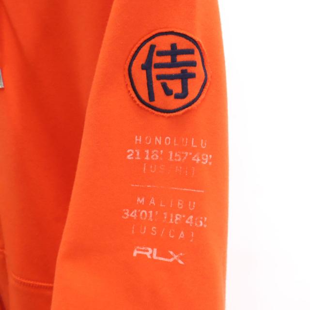 RLXフード付きジップパーカーオレンジM RLX RALPH LAUREN アールエルエックス ラルフローレン 長袖