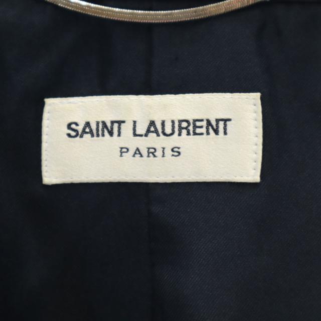SAINT LAURENT サンローラン 2012年 イタリア製 サマーウール テーラードジャケット 46 グレー メンズ_6