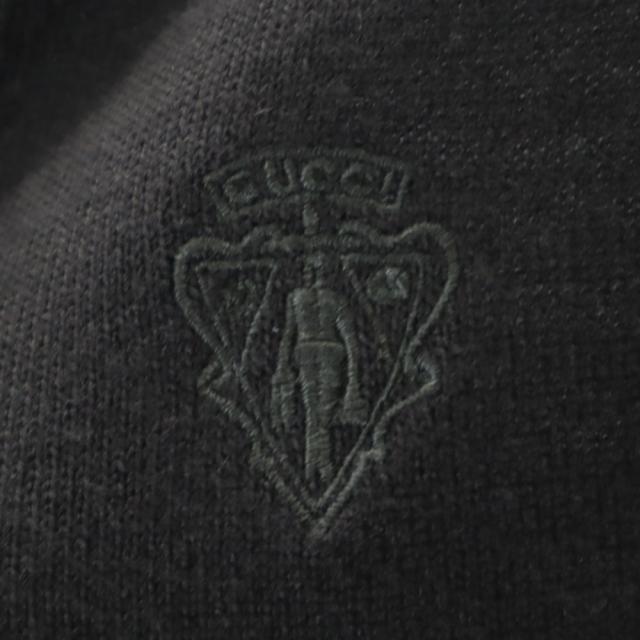 GUCCI グッチ イタリア製 長袖 Vネック セーター S ブラック メンズ_4