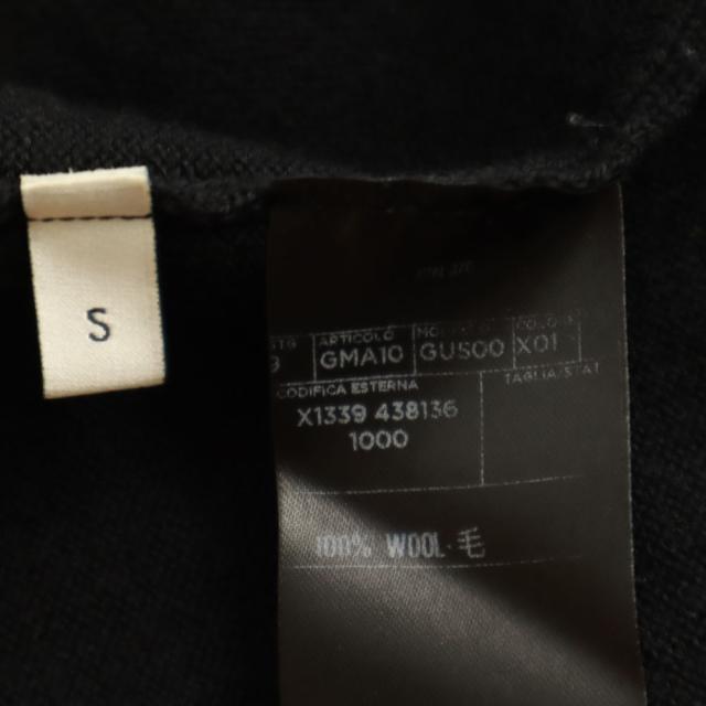 GUCCI グッチ イタリア製 長袖 Vネック セーター S ブラック メンズ_7