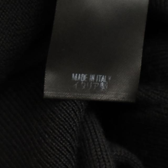 GUCCI グッチ イタリア製 長袖 Vネック セーター S ブラック メンズ_8