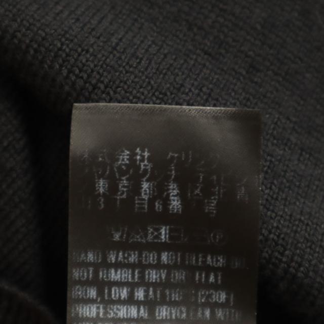 GUCCI グッチ イタリア製 長袖 Vネック セーター S ブラック メンズ_9