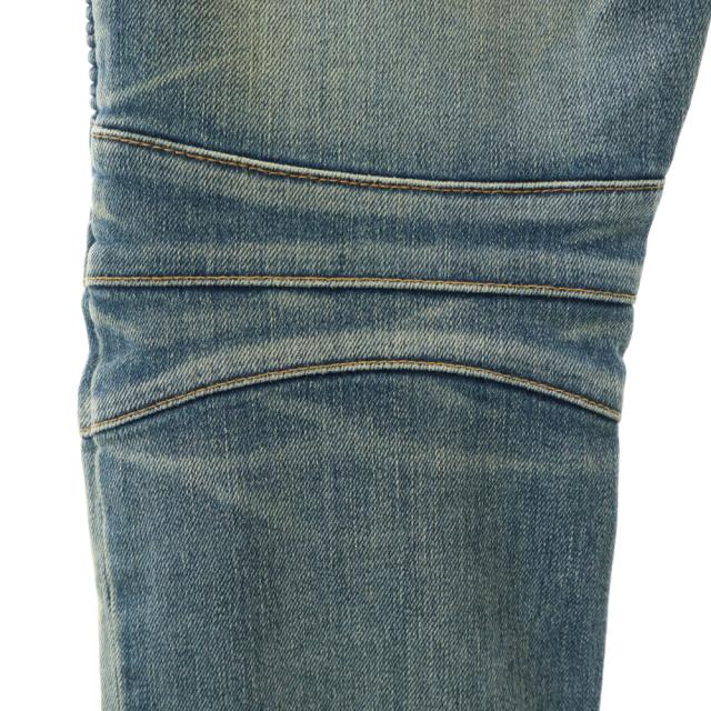 BALMAIN バルマン 日本製 バイカー デニムパンツ ｗ28 ブルー メンズの通販は