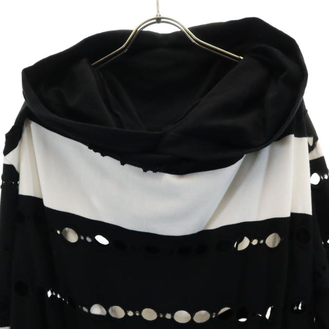 Ground Y グランドワイ 日本製 ボーダー柄 スウェット パーカー 3