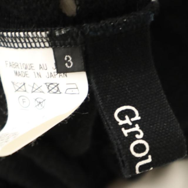 Ground Y グランドワイ 日本製 ボーダー柄 スウェット パーカー 3