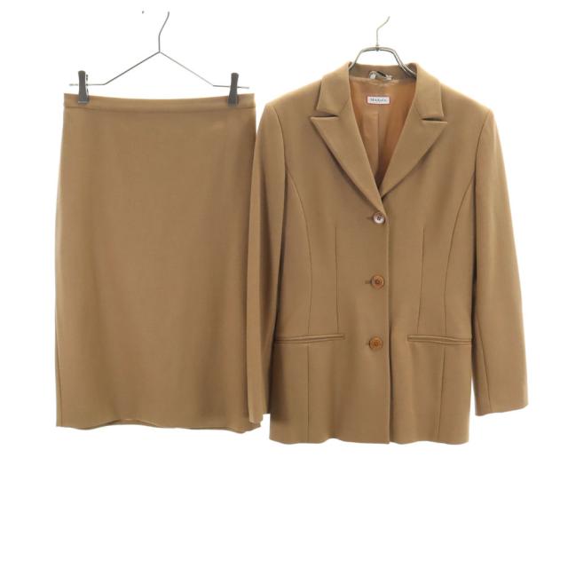 MAX&CO マックスアンドコー イタリア製 スカートスーツ 上下セットアップ 38/40 ブラウン マックスマーラ レディース