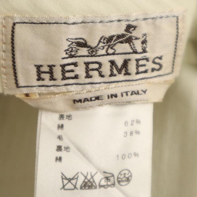 HERMES エルメス イタリア製 コットンパンツ グレー メンズ_7