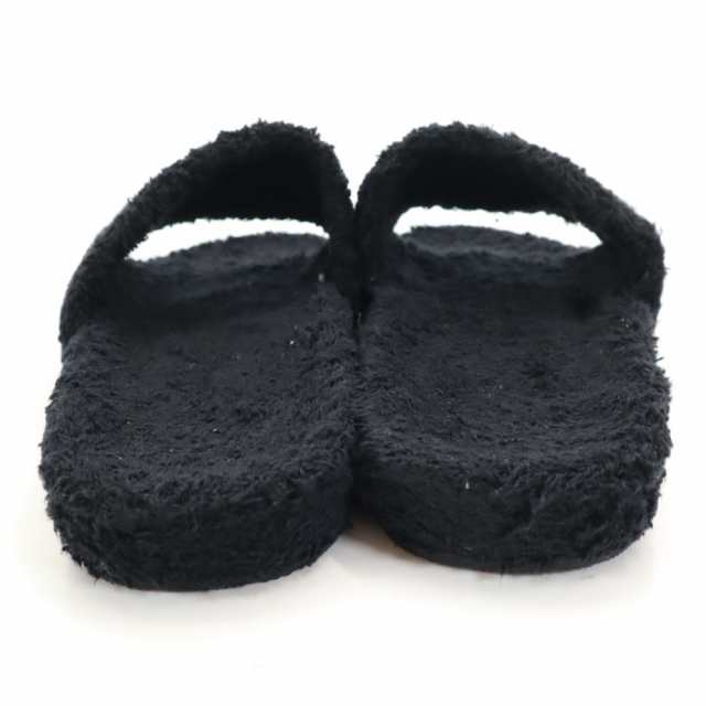 BALENCIAGA バレンシアガ Furry Slide サンダル ロゴ BALENCIAGA Furry logo-embroidered faux shearling slides