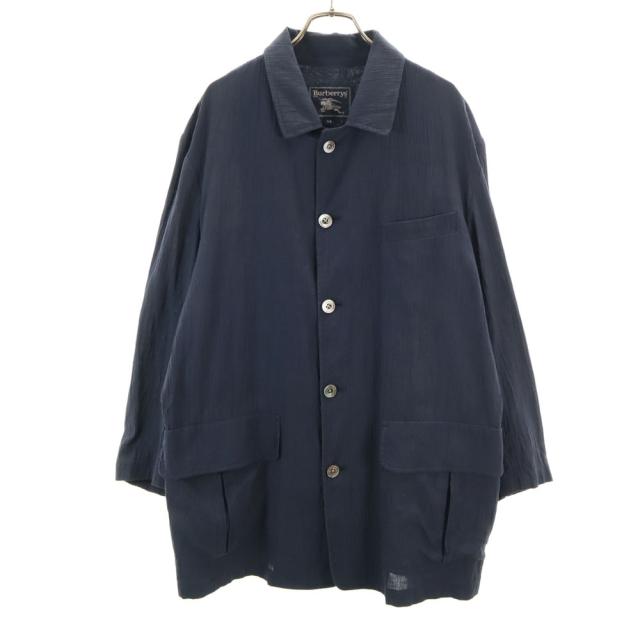 Burberrys バーバリーズ 90s オールド 日本製 ステンカラーコート LA ネイビー メンズ