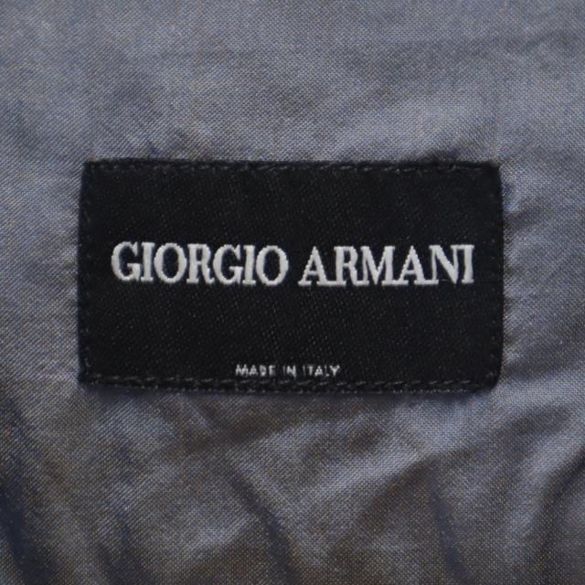 未使用 GIORGIO ARMANI ジョルジオアルマーニ イタリア製 長袖 バンドカラーシャツ 40 ブルー 変形 レディース_6