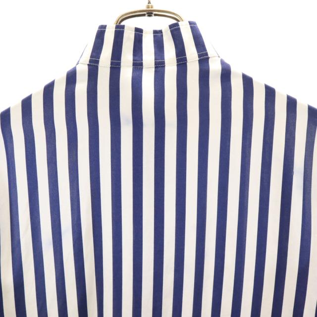 BURBERRY バーバリー イタリア製 シルクブレンド ストライプ柄 長袖