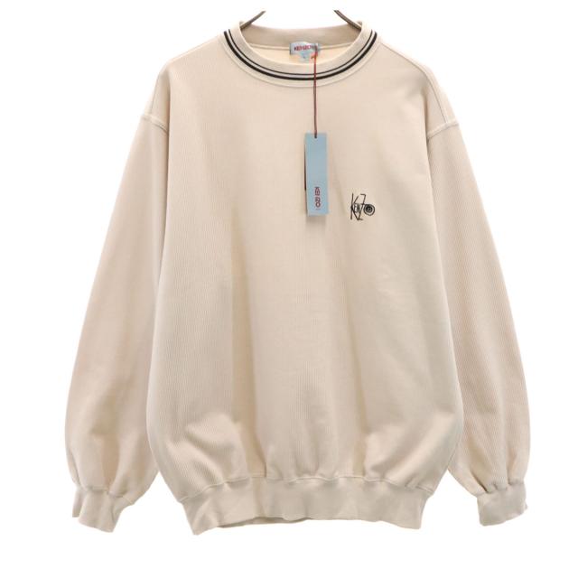 未使用 KENZO GOLF ケンゾーゴルフ 90s 日本製 オールド デッドストック 長袖 トレーナー 5 グレージュ系 メンズ