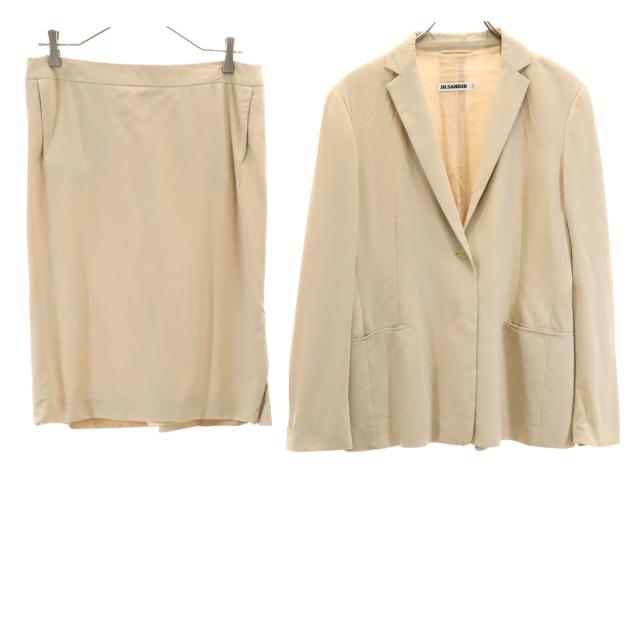 JIL SANDER ジルサンダー スカートスーツ 上下セットアップ 38 ベージュ レディース