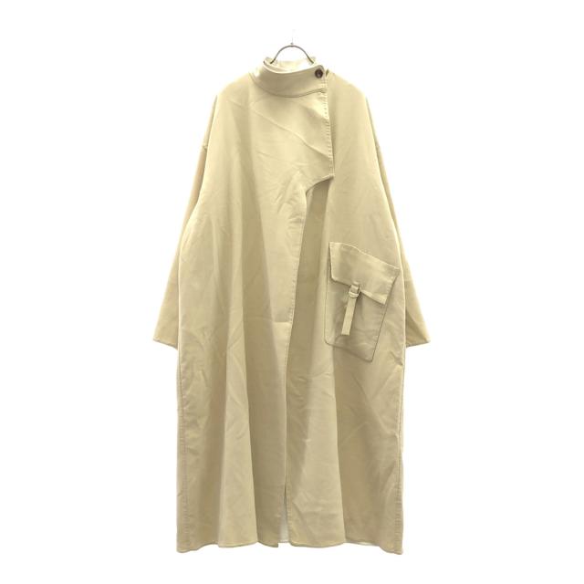 AMERI UNDRESSED アメリ スタンドカラー ロングコート S ベージュ レディース