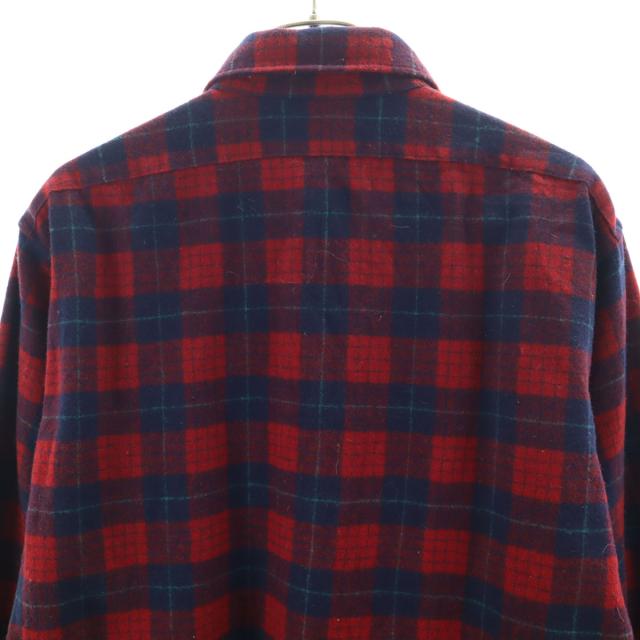 USA製】Pendleton チェック柄ネルシャツ 長袖 Pendleton 赤青チェック