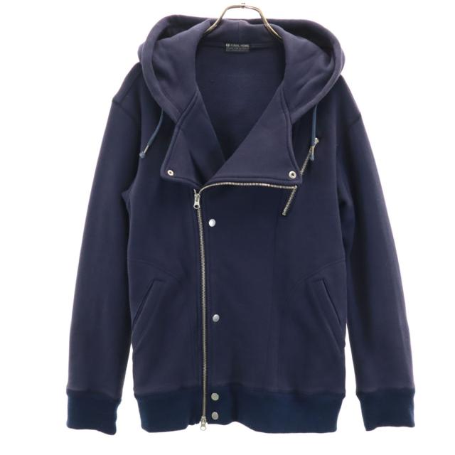 FINAL  ファイナルホーム 長袖 スウェット ダブルライダース ジップパーカー M ネイビー メンズ