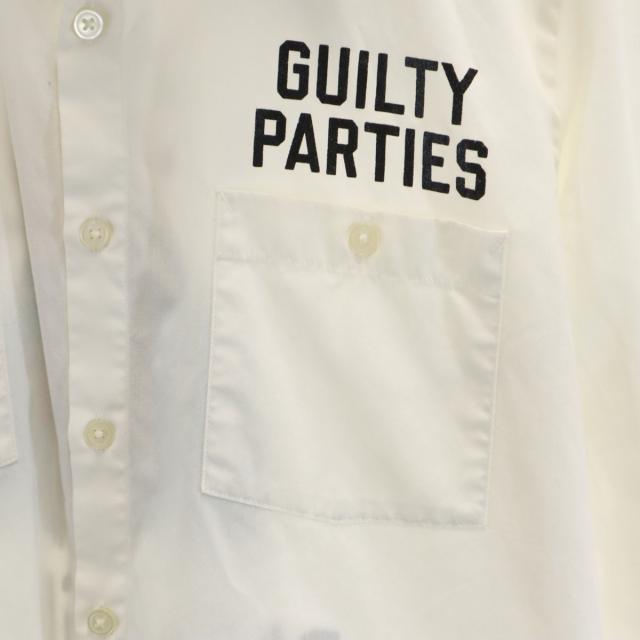 WACKO MARIA ワコマリア 日本製 旧タグ マリア 長袖 コットンシャツ S ホワイト メンズ GRAY メンズファッション WACKO MARIA ワコマリア 日本製 旧タグ