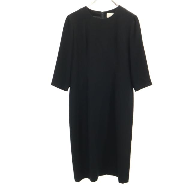 GIVENCHY ジバンシィ 90s 日本製 オールド 柄入り 7分袖 フォーマル ワンピース 10 ブラック アンサンブル レディース GIVENCHY ジバンシィ 90s 日本製 オールド 柄入り 7分袖 フォーマル