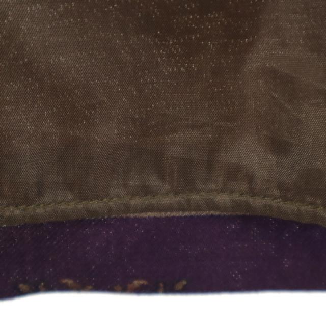 ETRO エトロ イタリア製 総柄 ミモレ丈 タイトスカート 42 パープル レディース