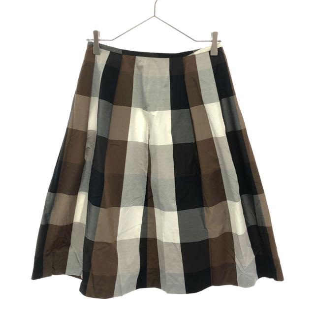 新品ソニアリキエル　スカート Sonia Rykiel ソニアリキエル ブロックチェック柄 ミディ丈 フレア