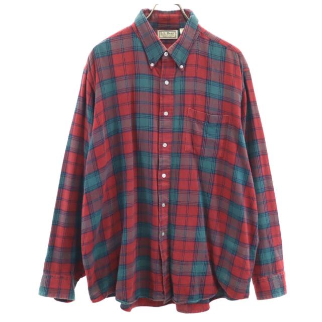 L.L.Bean エルエルビーン 80s ヴィンテージ USA製 チェック柄 長袖 