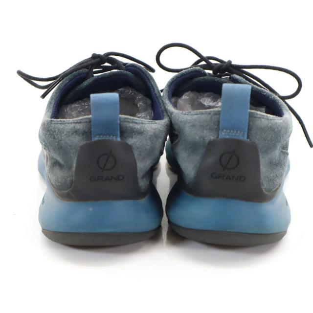 COLE HAAN コールハーン ゼログランド ウィング オックスフォード スエード レザーシューズ 7 1/2M ネイビー C28205 メンズ_2