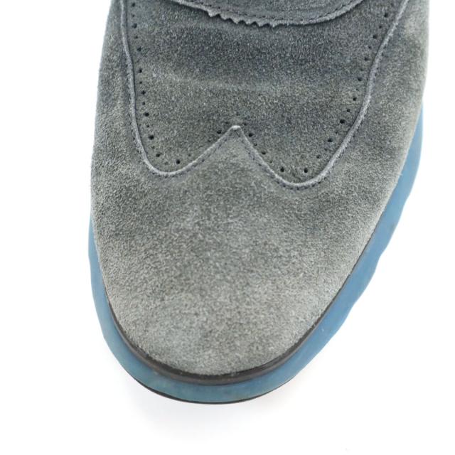 COLE HAAN コールハーン ゼログランド ウィング オックスフォード スエード レザーシューズ 7 1/2M ネイビー C28205 メンズ_6