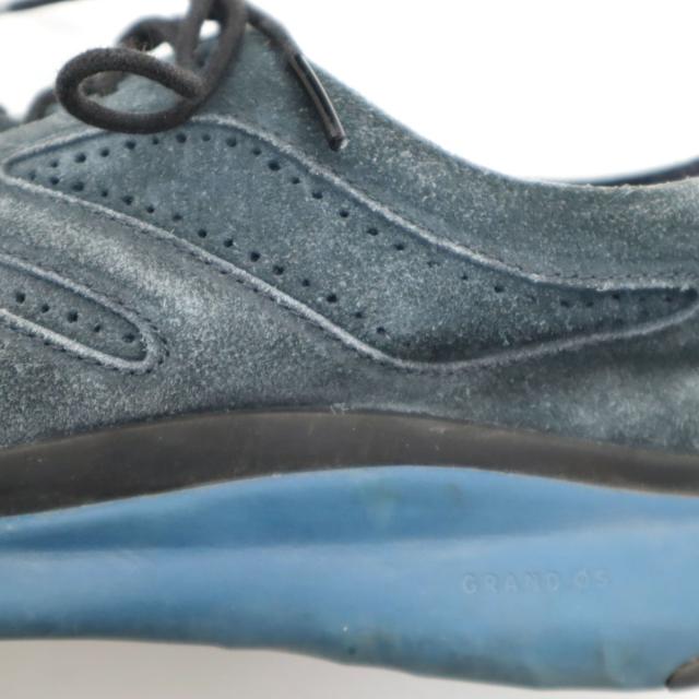 COLE HAAN コールハーン ゼログランド ウィング オックスフォード スエード レザーシューズ 7 1/2M ネイビー C28205 メンズ_8