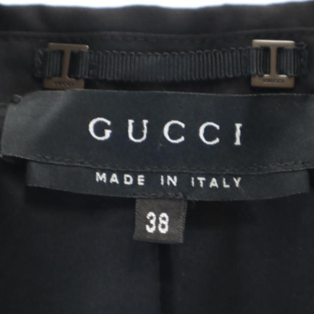 GUCCI グッチ イタリア製 テーラードジャケット 38 ブラック レディース_5