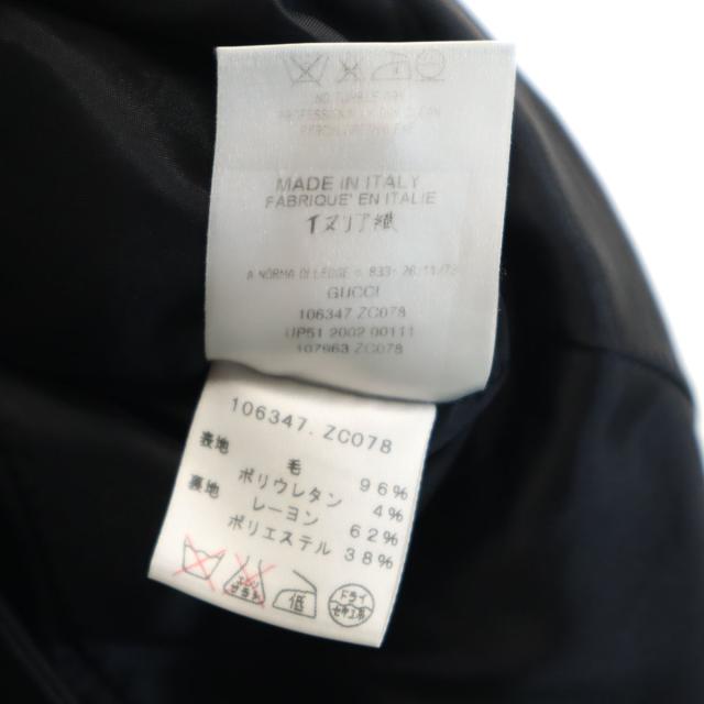 GUCCI グッチ イタリア製 テーラードジャケット 38 ブラック レディース_6